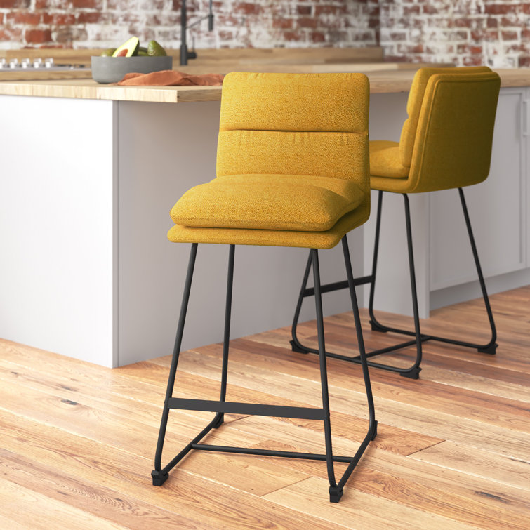 Mustard yellow breakfast online bar stools